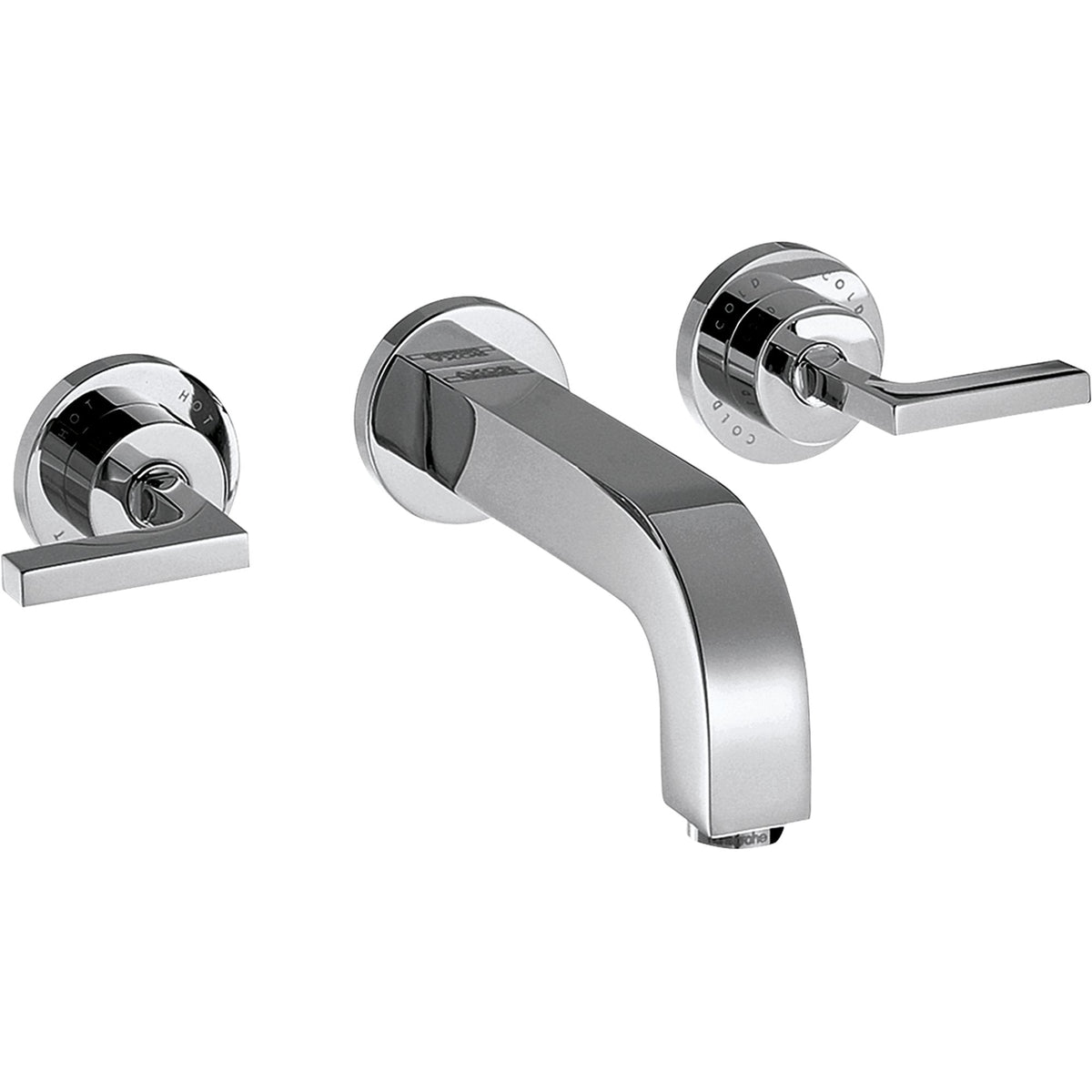 AXOR-Citterio-3-hole-basin-mixer-for-concealed-installation-wall-mounted-with-spout-162-mm-lever-handles-and-escutcheons-Chrome-39315000