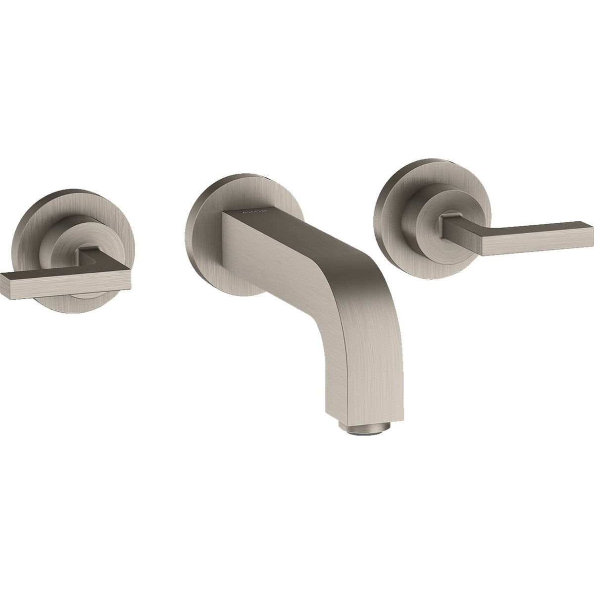 AXOR-Citterio-3-hole-basin-mixer-for-concealed-installation-wall-mounted-with-spout-162-mm-lever-handles-and-escutcheons-Stainless-Steel-Optic-39315800
