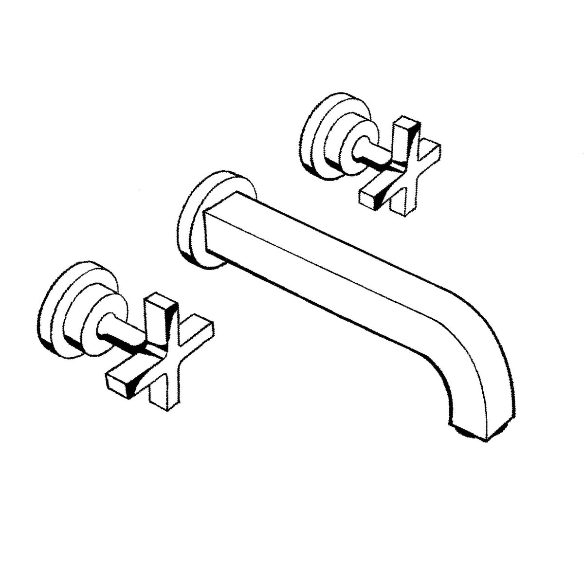 AXOR-Citterio-3-hole-basin-mixer-for-concealed-installation-wall-mounted-with-spout-222-mm-cross-handles-and-escutcheons-39143-technical-03