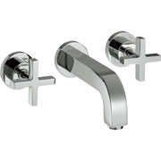 AXOR-Citterio-3-hole-basin-mixer-for-concealed-installation-wall-mounted-with-spout-222-mm-cross-handles-and-escutcheons-Chrome-39143000