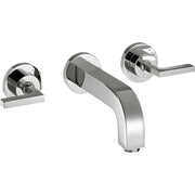 AXOR-Citterio-3-hole-basin-mixer-for-concealed-installation-wall-mounted-with-spout-222-mm-lever-handles-and-escutcheons-Chrome-39147000