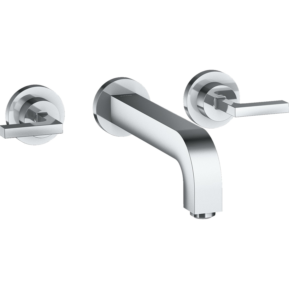 AXOR-Citterio-3-hole-basin-mixer-for-concealed-installation-wall-mounted-with-spout-222-mm-lever-handles-and-escutcheons-Polished-Chrome-39147020