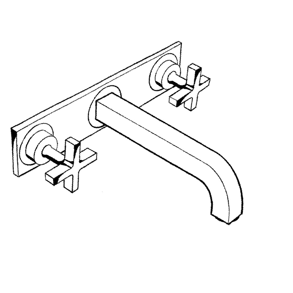 AXOR-Citterio-3-hole-basin-mixer-for-concealed-installation-wall-mounted-with-spout-226-mm-cross-handles-and-plate-39144-technical-03