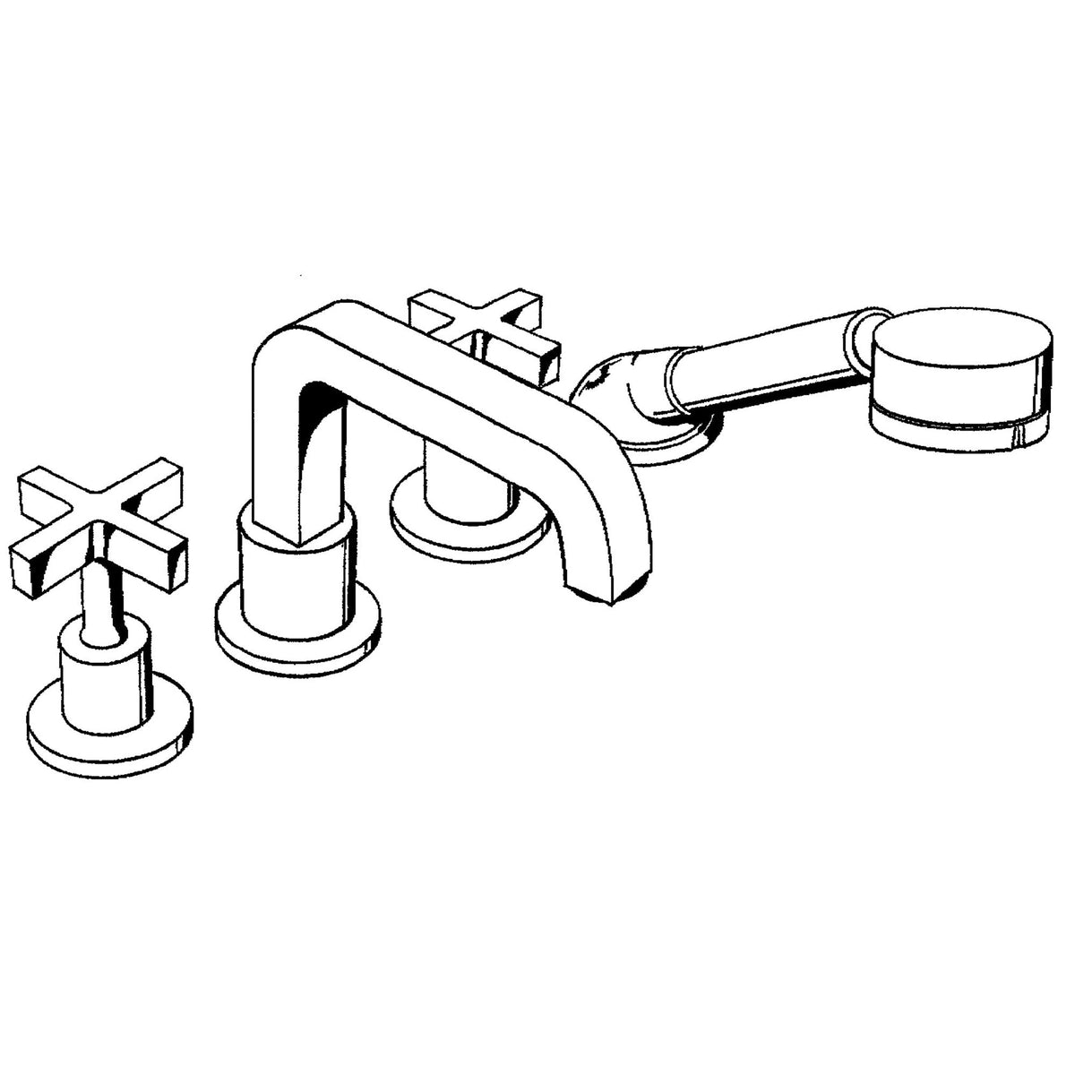 AXOR-Citterio-4-hole-tile-mounted-bath-mixer-with-cross-handles-and-escutcheons-39453-technical-04