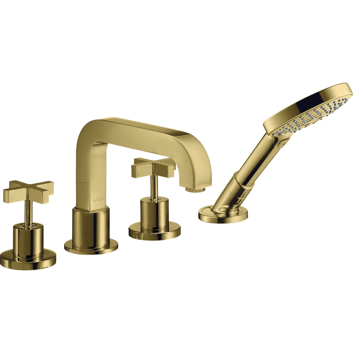 AXOR-Citterio-4-hole-tile-mounted-bath-mixer-with-cross-handles-and-escutcheons-Polished-Brass-39453930