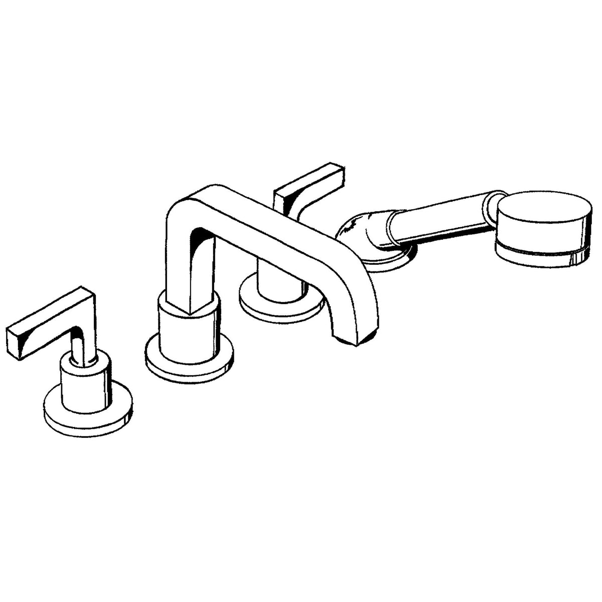 AXOR-Citterio-4-hole-tile-mounted-bath-mixer-with-lever-handles-and-escutcheons-39454-technical-04