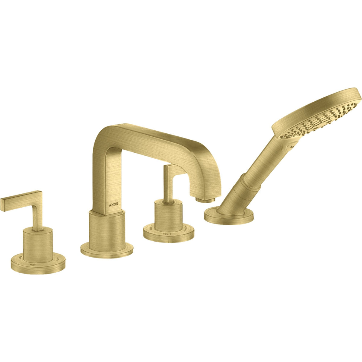 AXOR-Citterio-4-hole-tile-mounted-bath-mixer-with-lever-handles-and-escutcheons-Brushed-Brass-39454950
