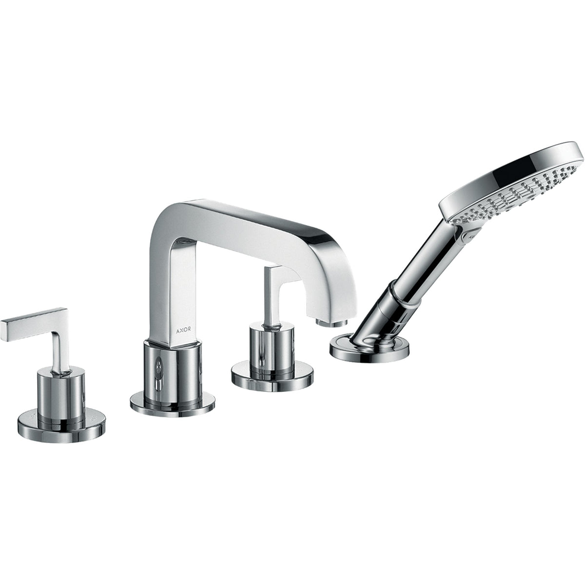 AXOR-Citterio-4-hole-tile-mounted-bath-mixer-with-lever-handles-and-escutcheons-Chrome-39454000
