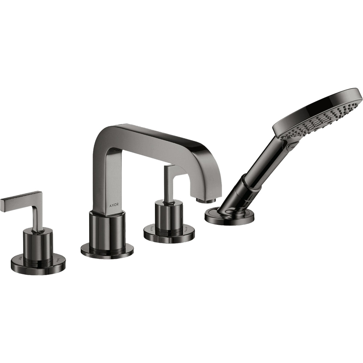 AXOR-Citterio-4-hole-tile-mounted-bath-mixer-with-lever-handles-and-escutcheons-Polished-Black-Chrome-39454330