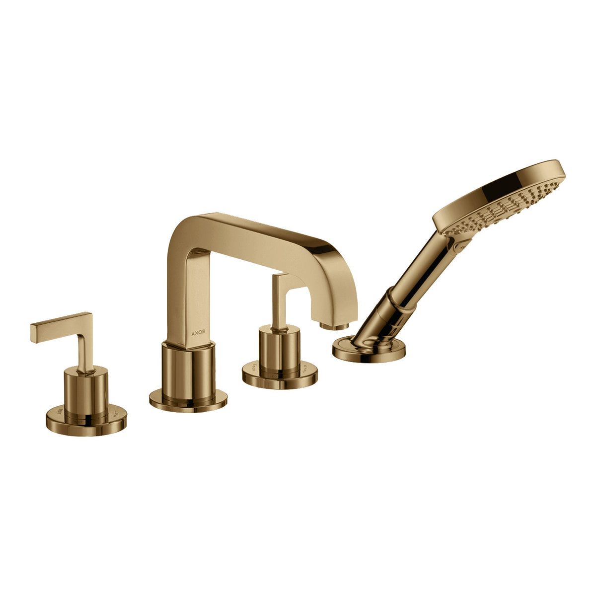 AXOR-Citterio-4-hole-tile-mounted-bath-mixer-with-lever-handles-and-escutcheons-Polished-Bronze-39454130