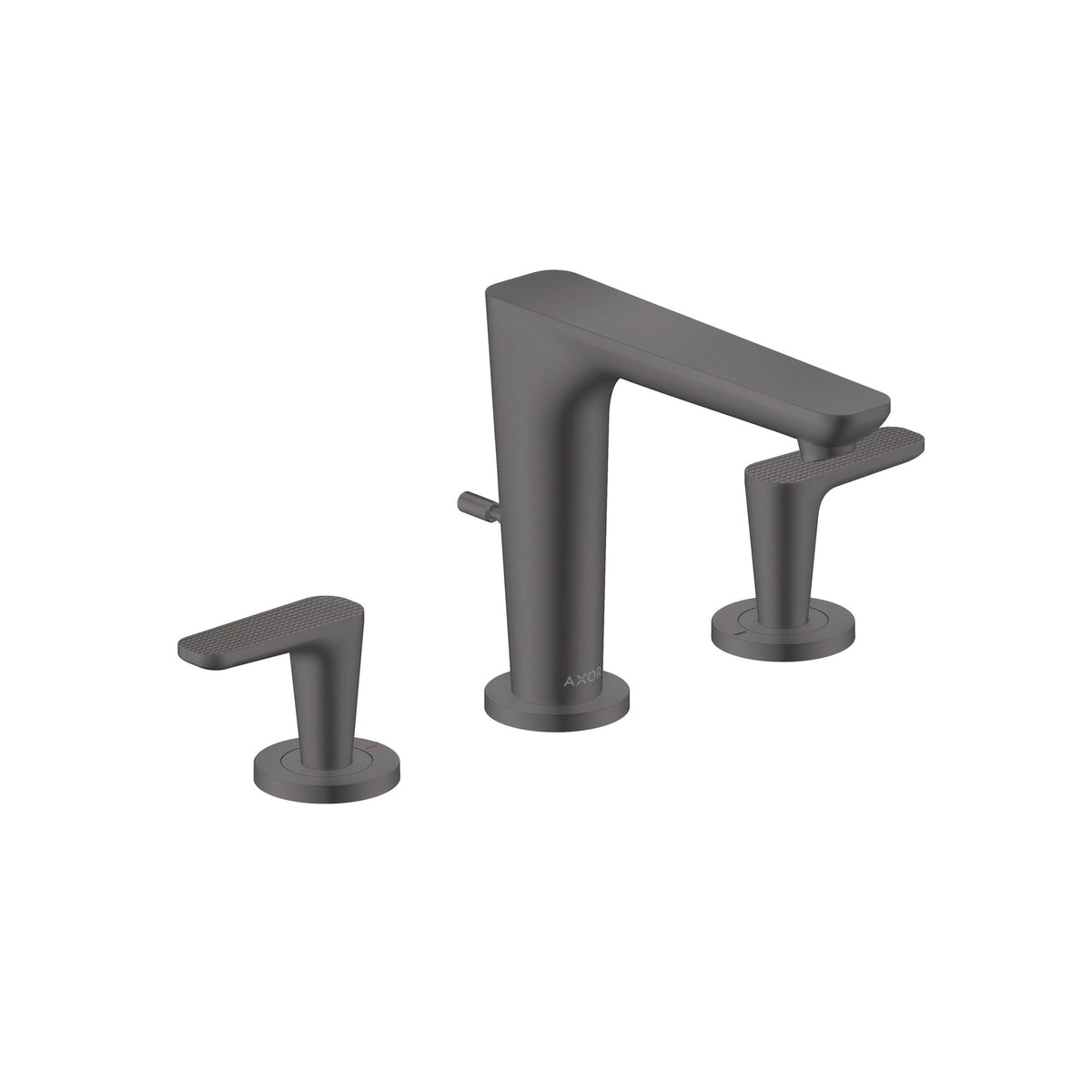 AXOR-Citterio-C-3-hole-basin-mixer-125-with-pop-up-waste-set-cubic-cut-Brushed-Black-Chrome-49061340