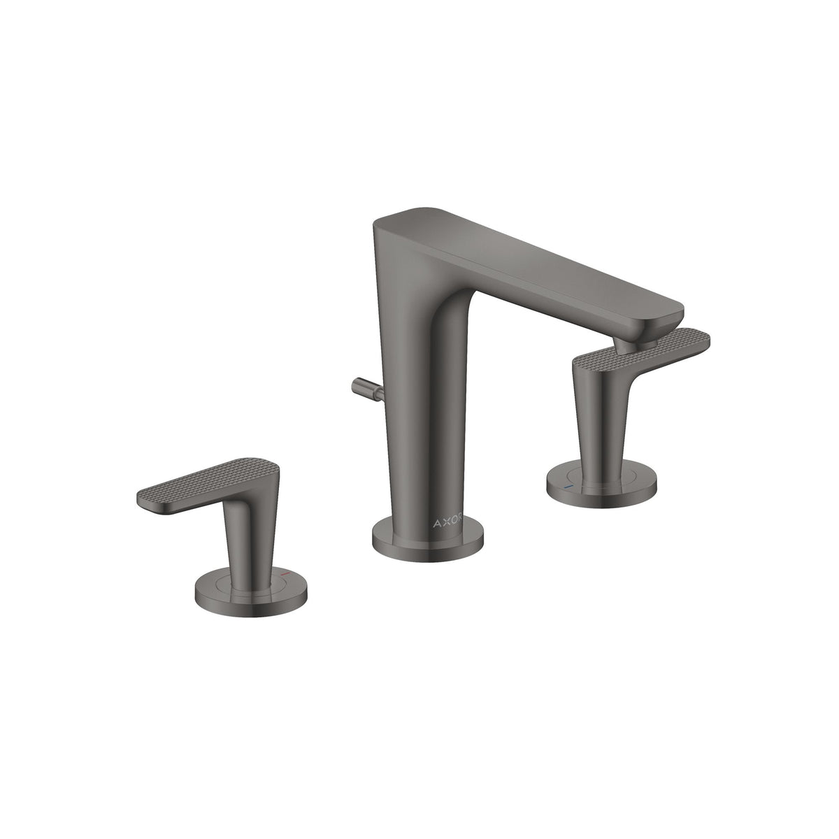 AXOR-Citterio-C-3-hole-basin-mixer-125-with-pop-up-waste-set-cubic-cut-Polished-Black-Chrome-49061330