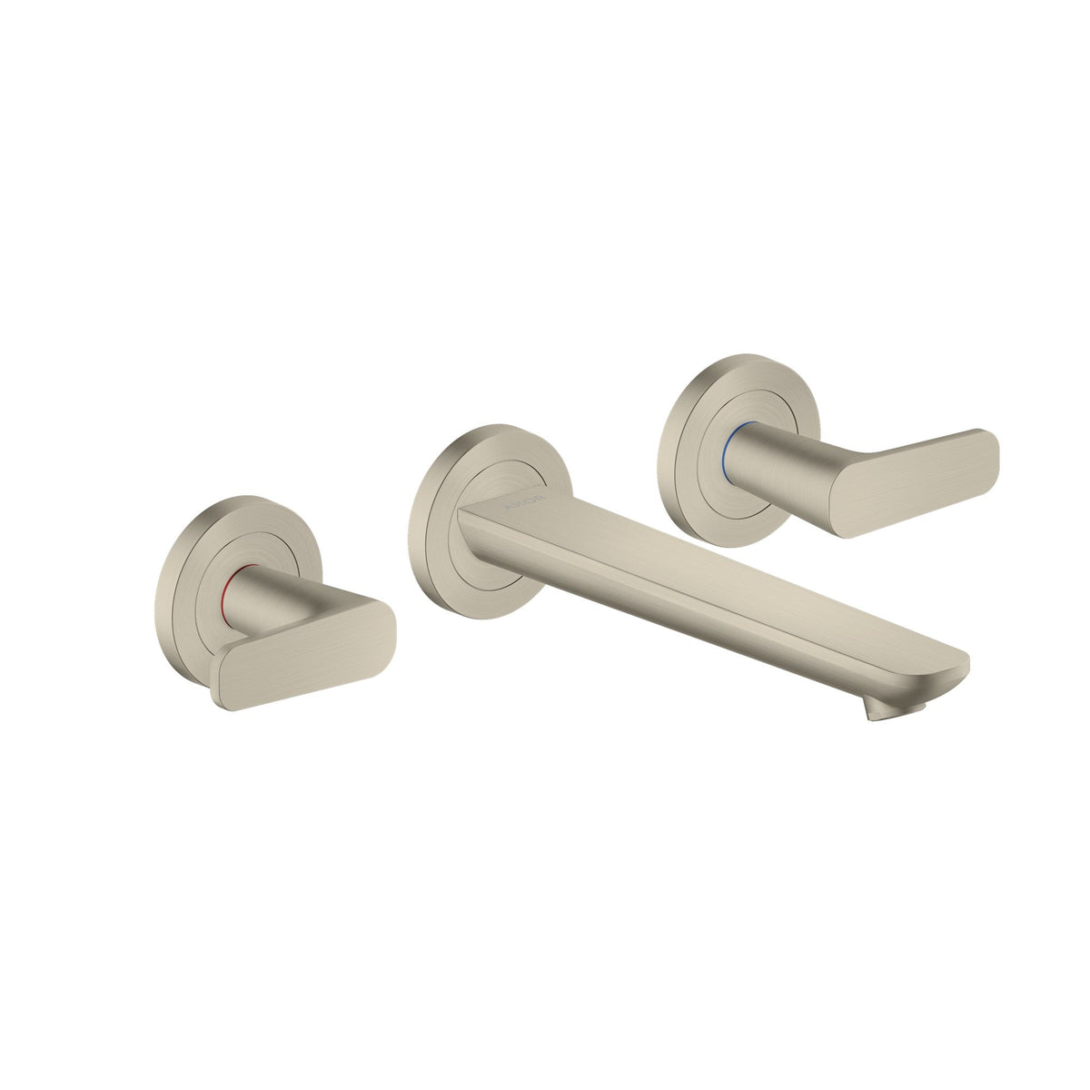 AXOR-Citterio-C-3-hole-basin-mixer-for-concealed-installation-wall-mounted-with-spout-195-mm-Brushed-Nickel-49070820