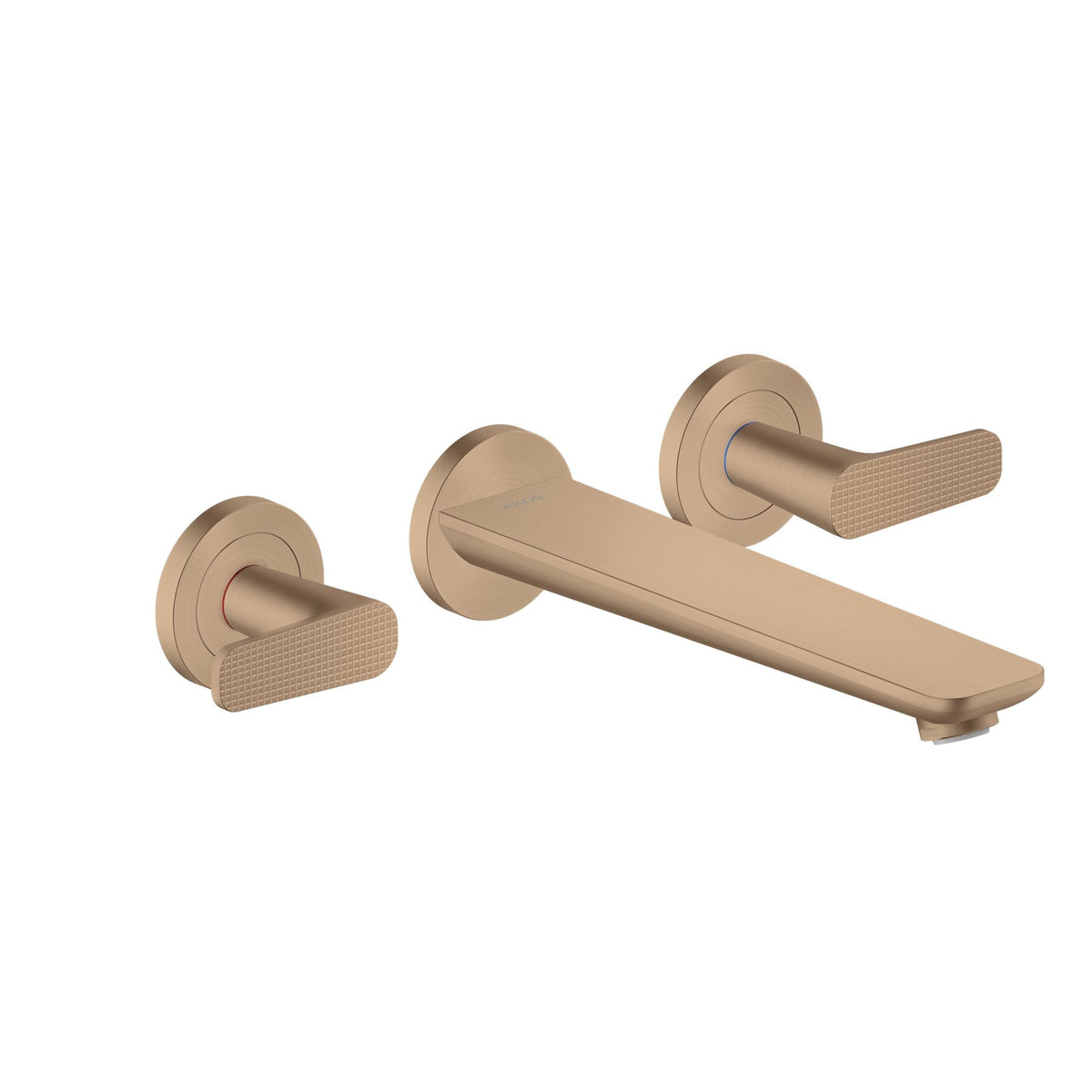 AXOR-Citterio-C-3-hole-bath-mixer-for-concealed-installation-wall-mounted-cubic-cut-Brushed-Red-Gold-49483310