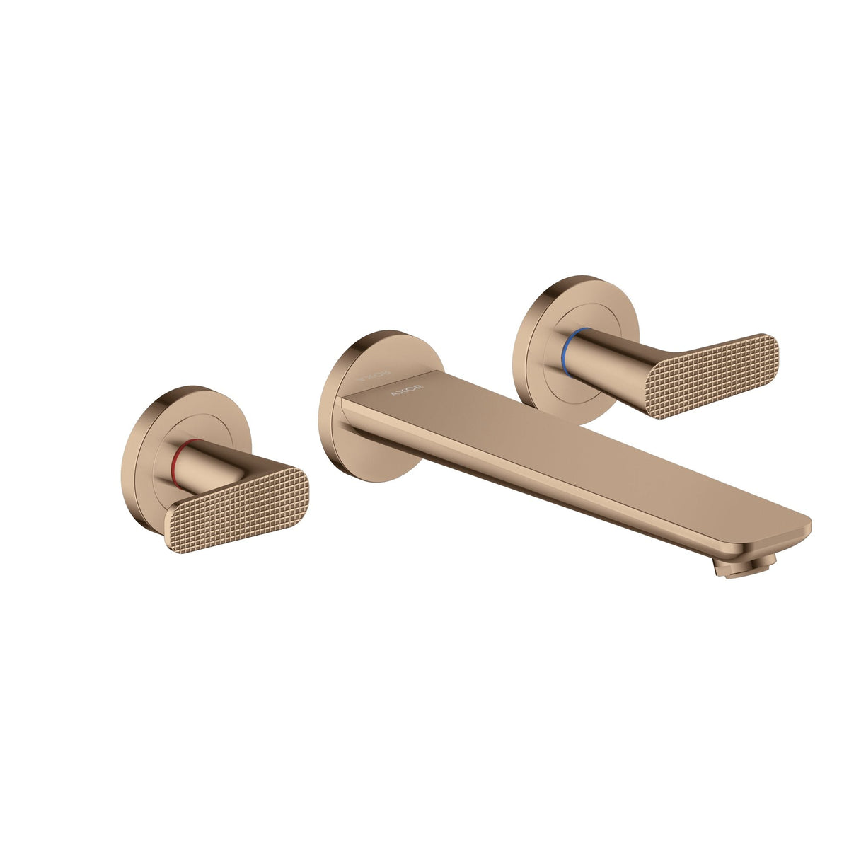 AXOR-Citterio-C-3-hole-bath-mixer-for-concealed-installation-wall-mounted-cubic-cut-Polished-Red-Gold-49483300