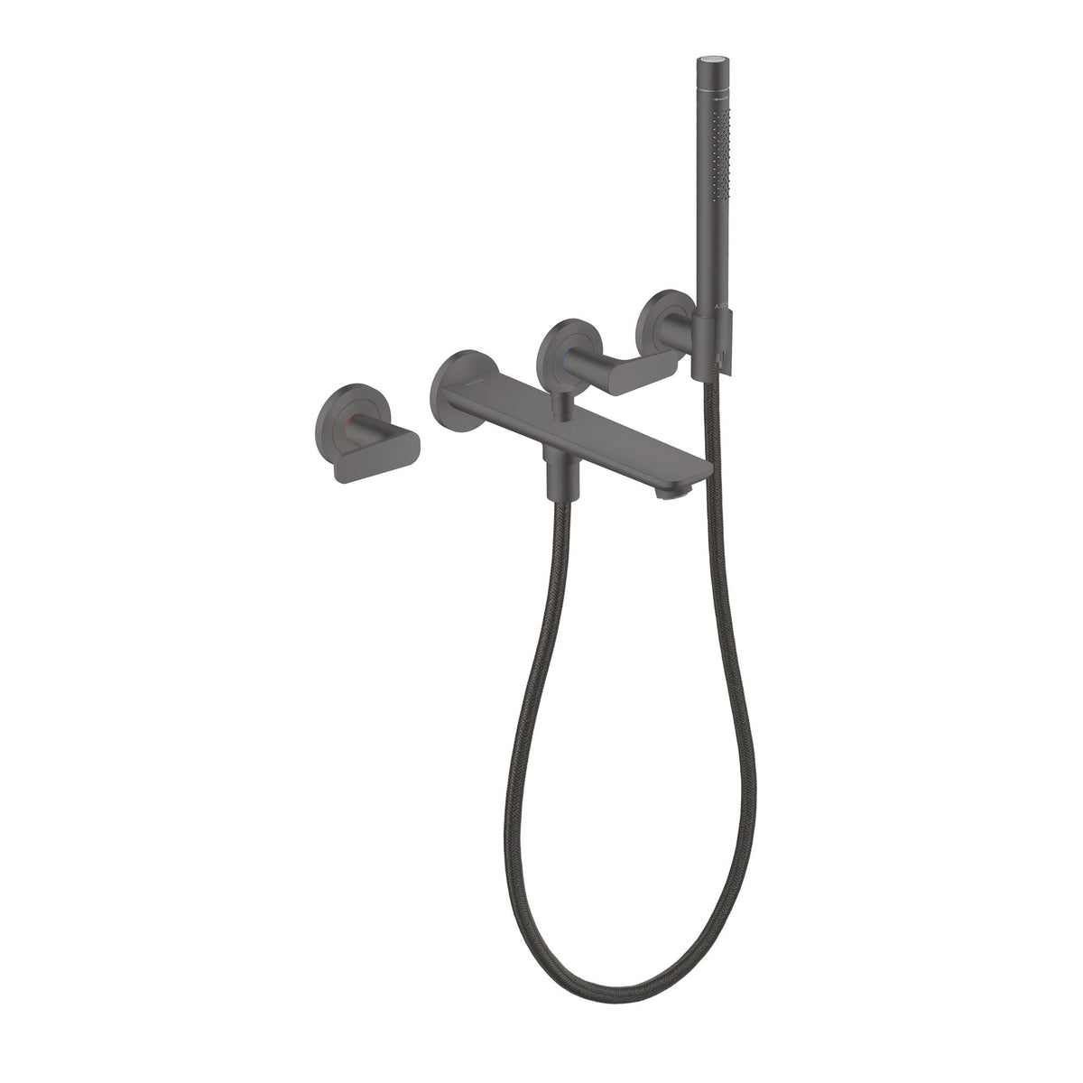 AXOR-Citterio-C-3-hole-bath-mixer-for-concealed-installation-wall-mounted-with-hand-shower-Brushed-Black-Chrome-49480340