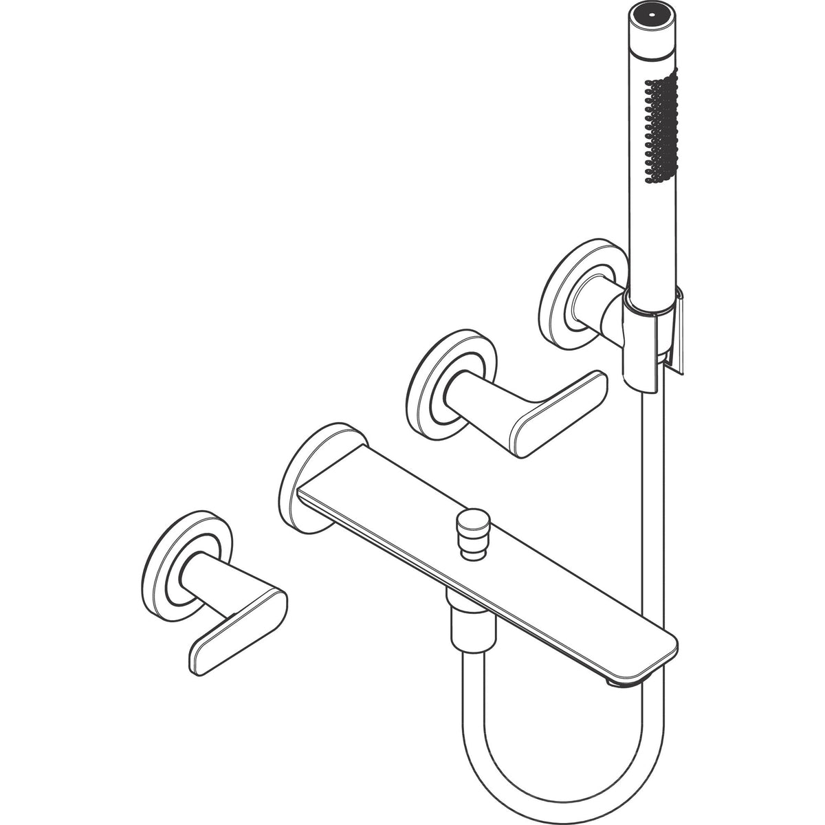 AXOR-Citterio-C-3-hole-bath-mixer-for-concealed-installation-wall-mounted-with-hand-shower-cubic-cut-49481-technical-04
