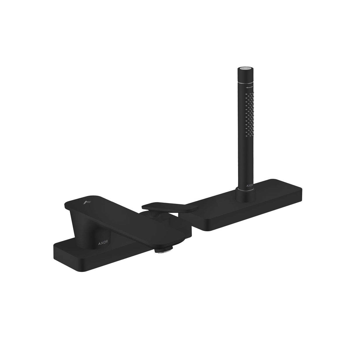 AXOR-Citterio-C-3-hole-rim-mounted-single-lever-bath-mixer-with-sBox-Matt-Black-49430670