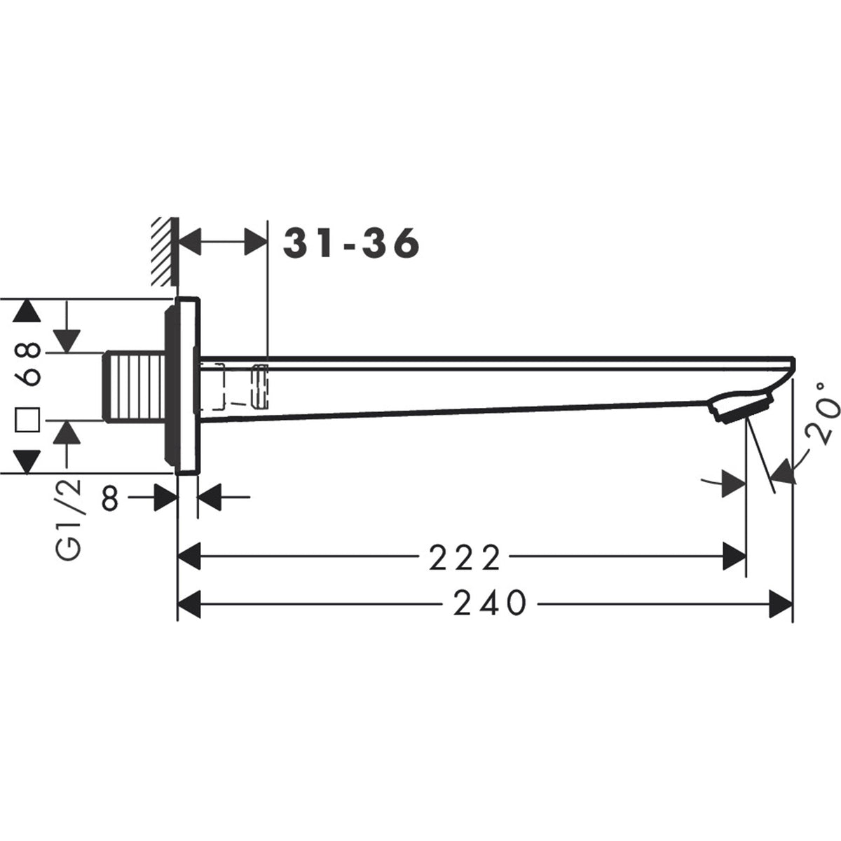 AXOR-Citterio-C-Bath-spout-49410-technical-01