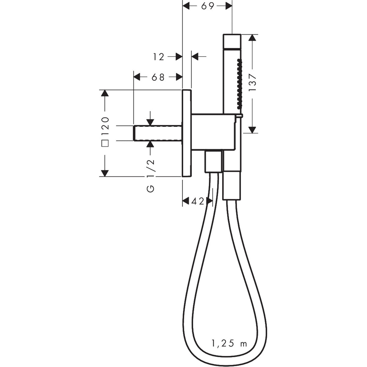 AXOR-Citterio-C-Porter-unit-120-120-softsquare-with-baton-hand-shower-2jet-and-textile-shower-hose-49626-technical-02