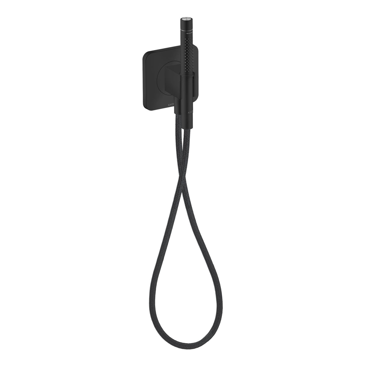AXOR-Citterio-C-Porter-unit-120-120-softsquare-with-baton-hand-shower-2jet-and-textile-shower-hose-Matt-Black-49626670