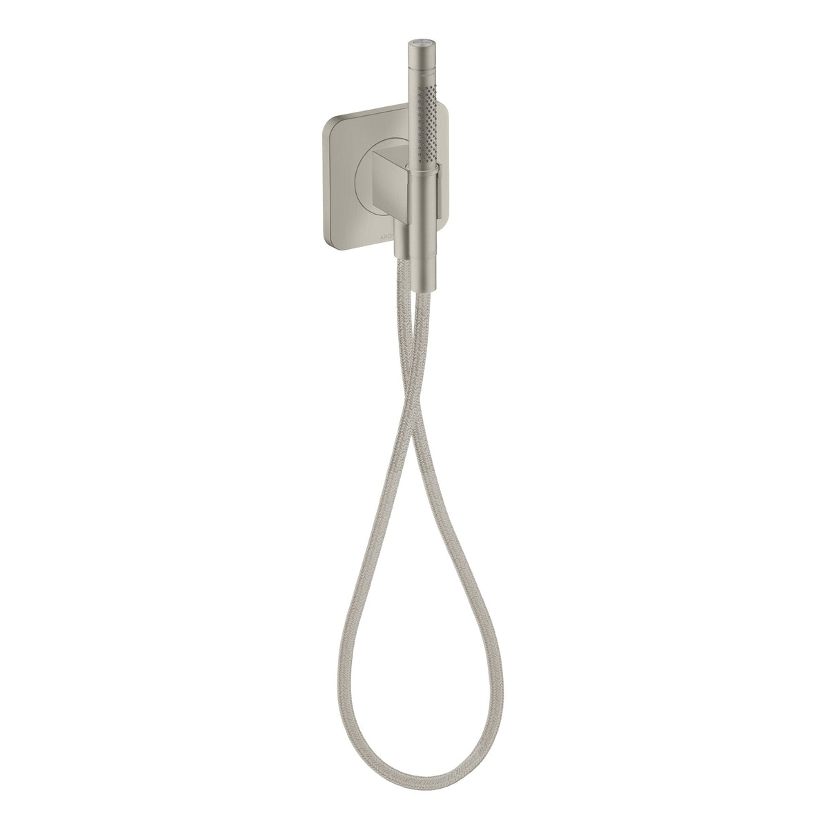AXOR-Citterio-C-Porter-unit-120-120-softsquare-with-baton-hand-shower-2jet-and-textile-shower-hose-Stainless-Steel-Optic-49626800