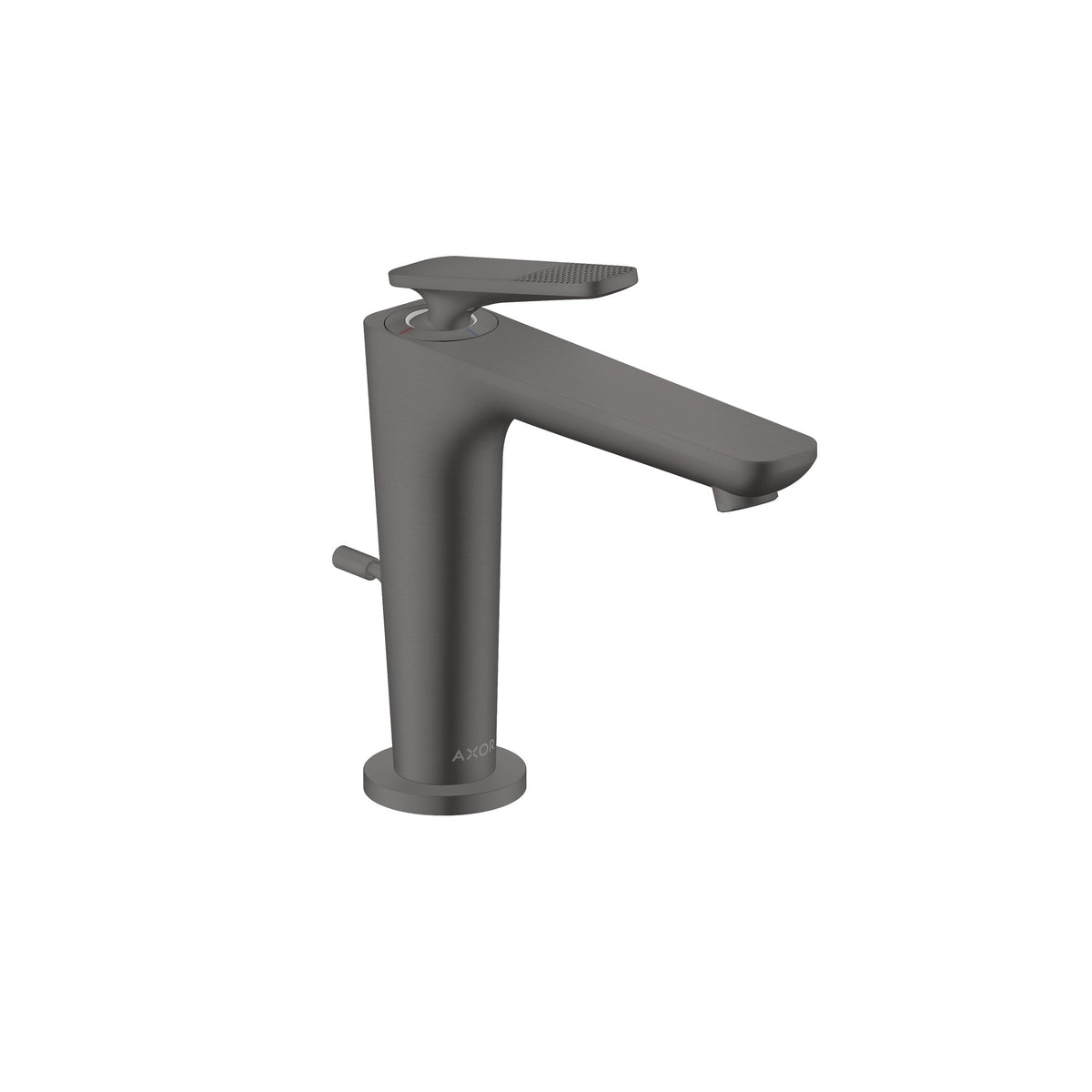 AXOR-Citterio-C-Single-lever-basin-mixer-125-with-CoolStart-and-pop-up-waste-set-cubic-cut-Brushed-Black-Chrome-49031340