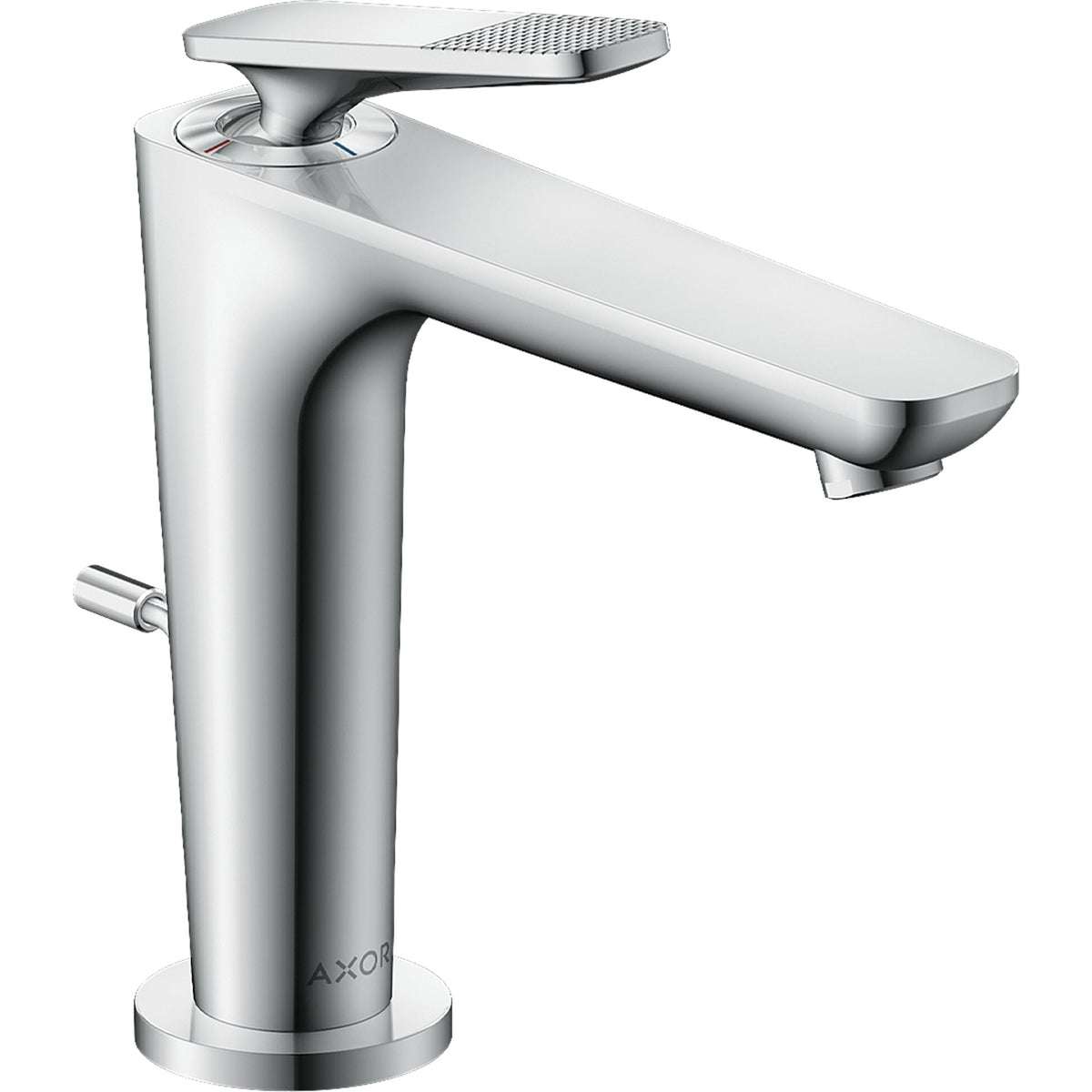 AXOR-Citterio-C-Single-lever-basin-mixer-125-with-CoolStart-and-pop-up-waste-set-cubic-cut-Chrome-49031000