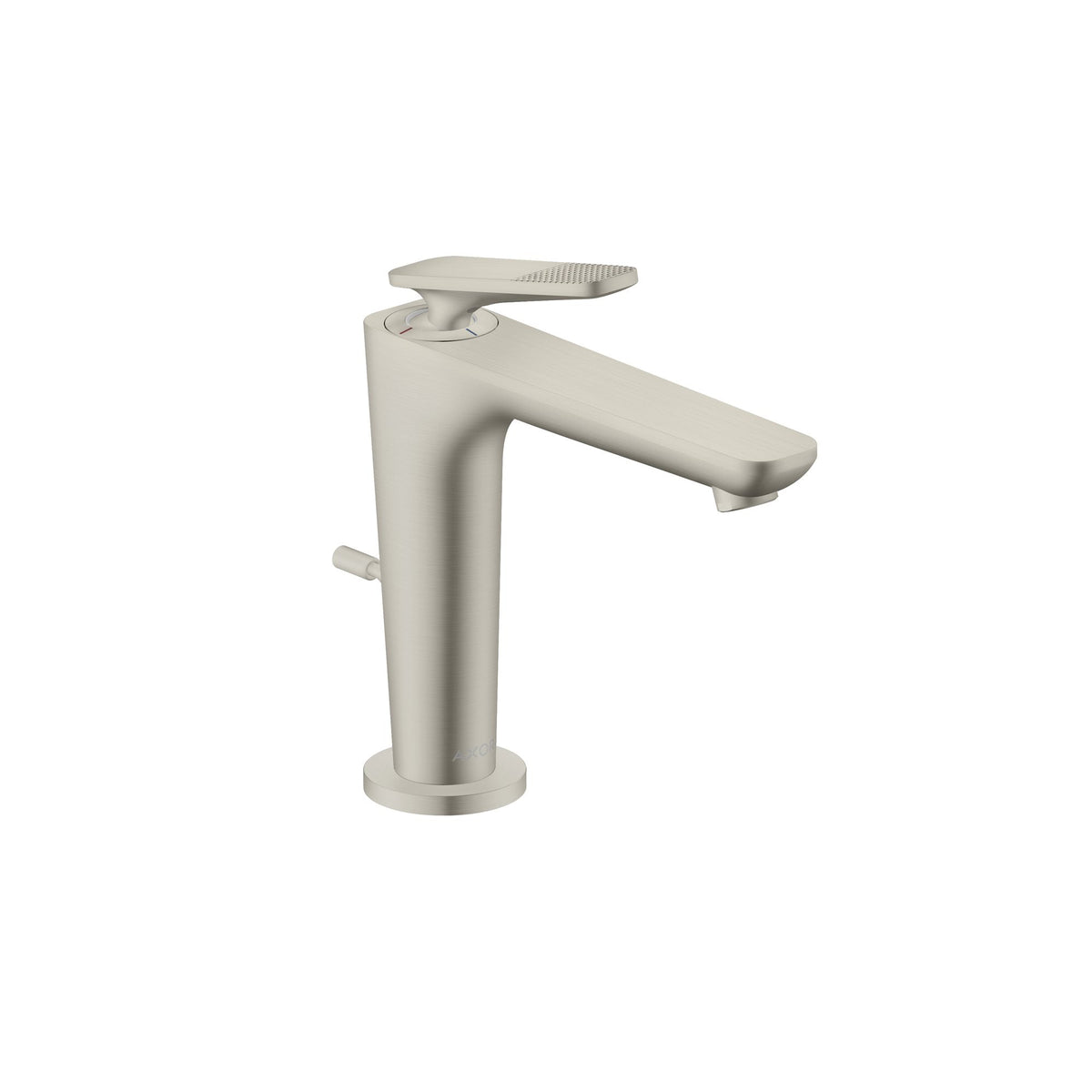 AXOR-Citterio-C-Single-lever-basin-mixer-125-with-CoolStart-and-pop-up-waste-set-cubic-cut-Stainless-Steel-Optic-49031800