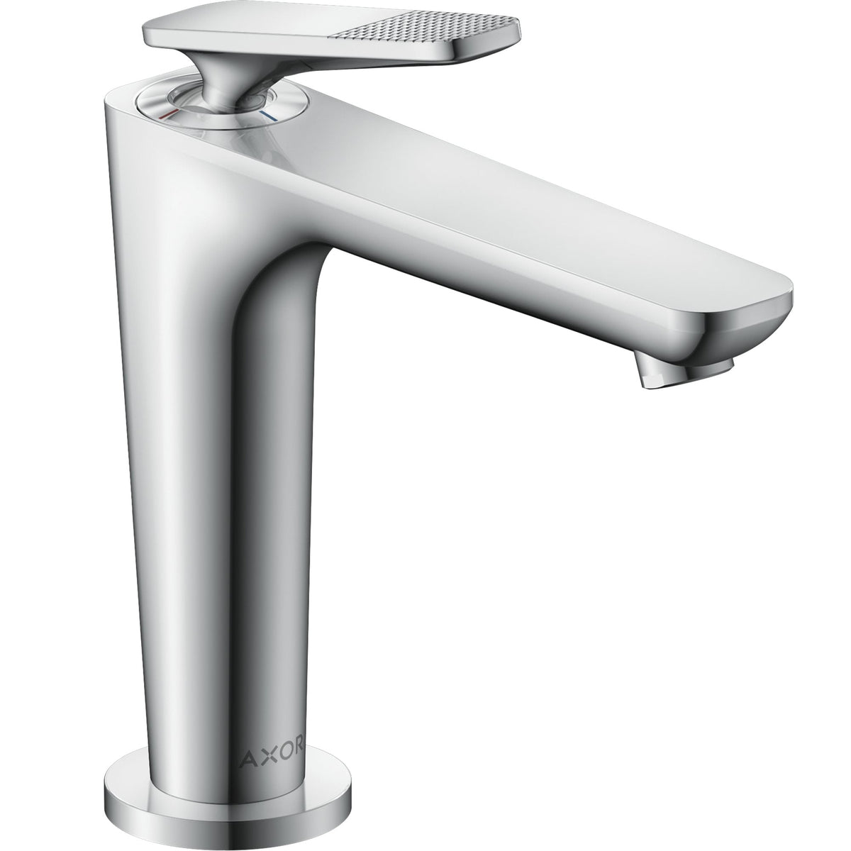 AXOR-Citterio-C-Single-lever-basin-mixer-125-with-CoolStart-and-waste-set-cubic-cut-Chrome-49041000
