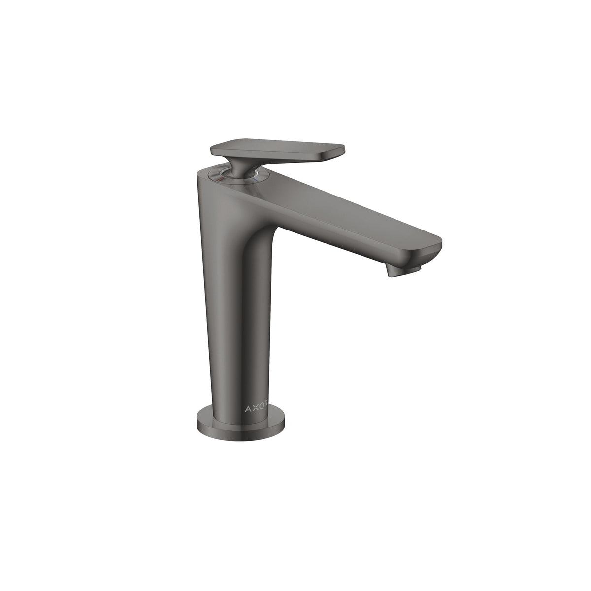 AXOR-Citterio-C-Single-lever-basin-mixer-125-with-CoolStart-and-waste-set-cubic-cut-Polished-Black-Chrome-49041330