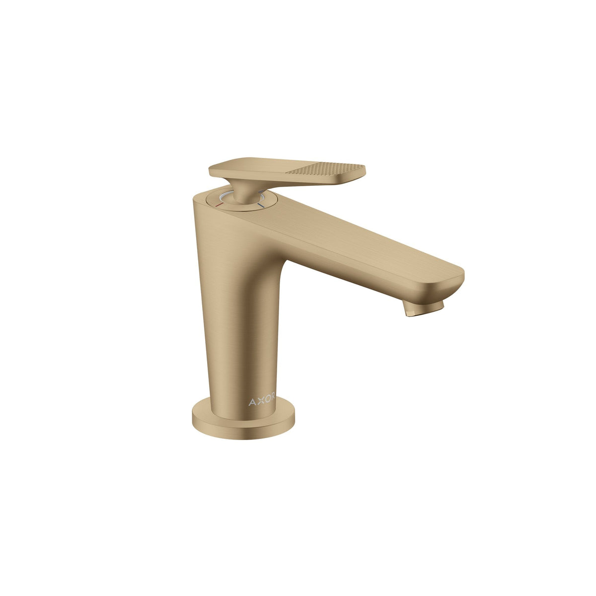 AXOR-Citterio-C-Single-lever-basin-mixer-90-with-CoolStart-for-hand-washbasins-and-waste-set-cubic-cut-Brushed-Bronze-49021140