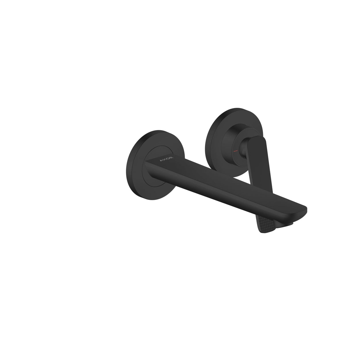 AXOR-Citterio-C-Single-lever-basin-mixer-for-concealed-installation-wall-mounted-with-spout-195-mm-cubic-cut-Matt-Black-49111670