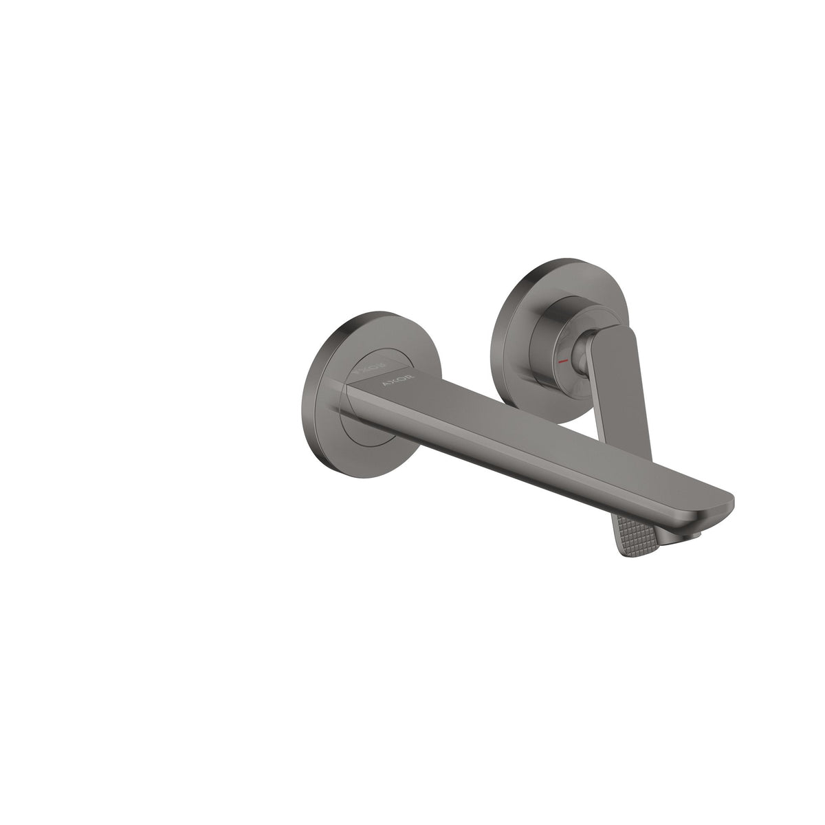 AXOR-Citterio-C-Single-lever-basin-mixer-for-concealed-installation-wall-mounted-with-spout-195-mm-cubic-cut-Polished-Black-Chrome-49111330
