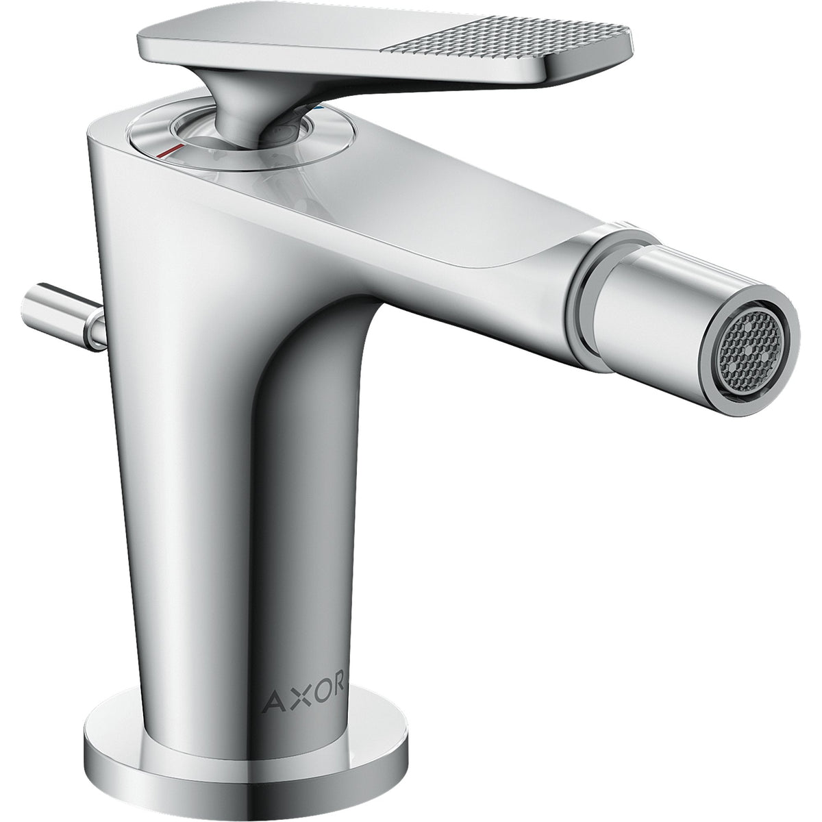 AXOR-Citterio-C-Single-lever-bidet-mixer-with-pop-up-waste-set-cubic-cut-Chrome-49211000