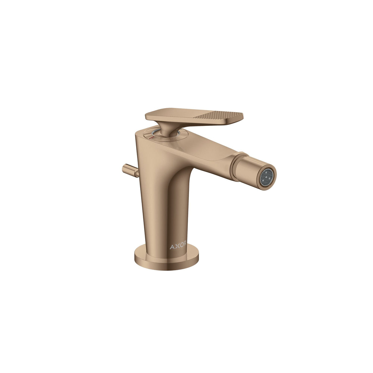AXOR-Citterio-C-Single-lever-bidet-mixer-with-pop-up-waste-set-cubic-cut-Polished-Red-Gold-49211300