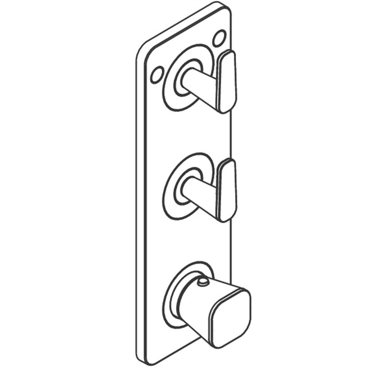 AXOR-Citterio-C-Thermostatic-module-380-120-for-concealed-installation-with-plate-for-2-functions-cubic-cut-49701-technical-03