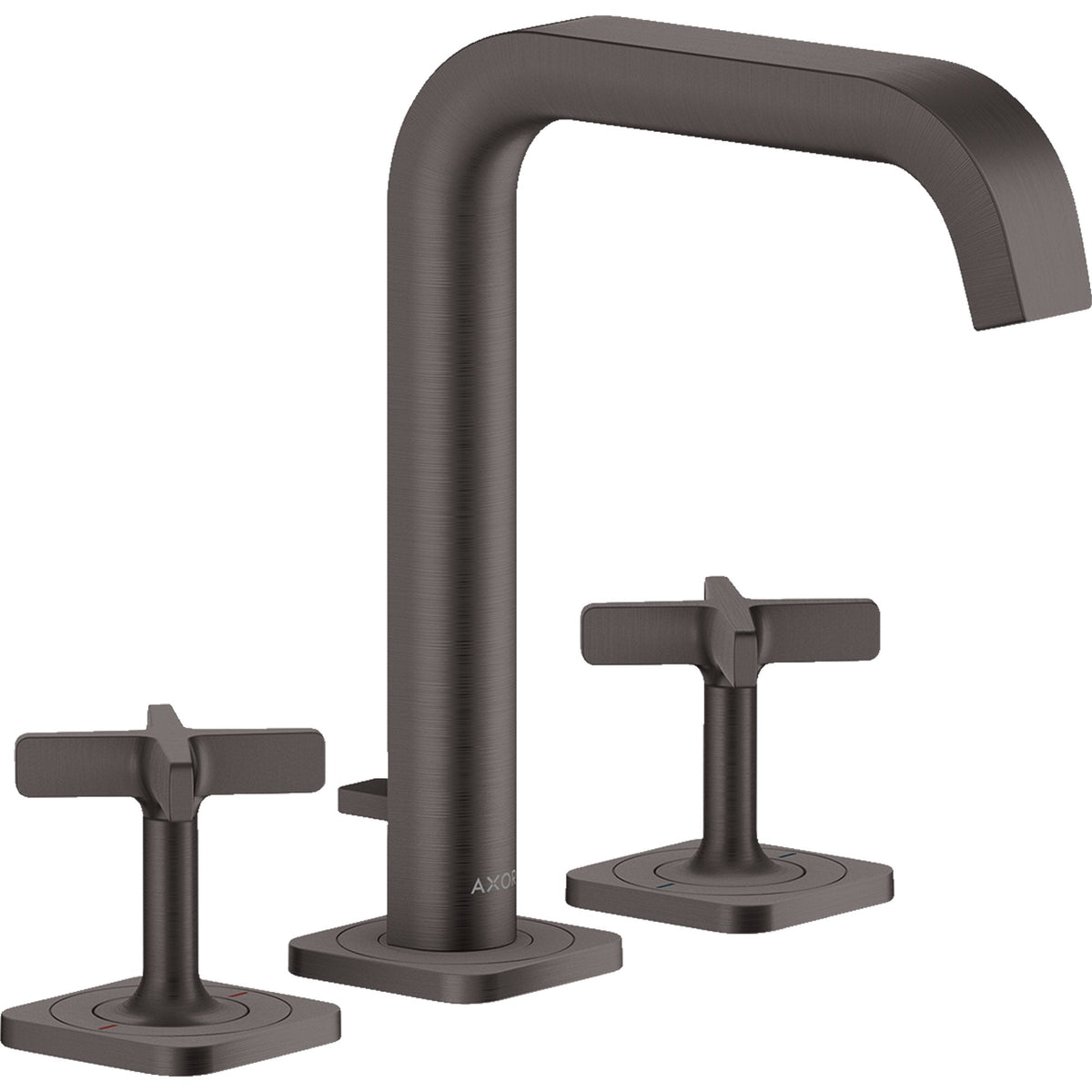 AXOR-Citterio-E-3-hole-basin-mixer-170-with-escutcheons-and-pop-up-waste-set-Brushed-Black-Chrome-36108340