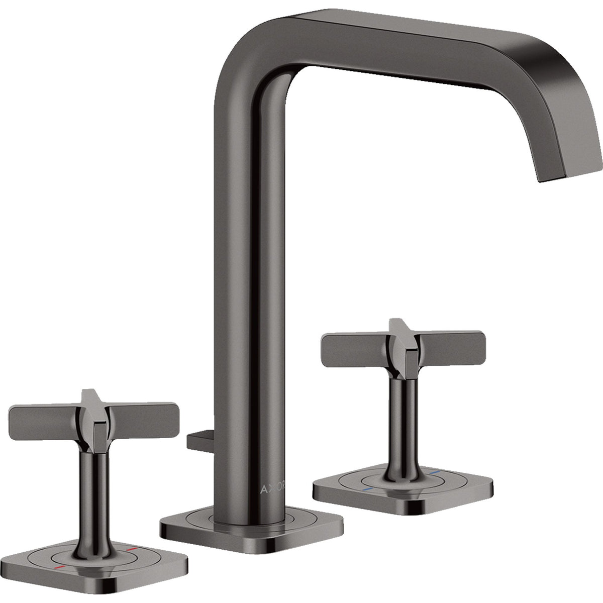 AXOR-Citterio-E-3-hole-basin-mixer-170-with-escutcheons-and-pop-up-waste-set-Polished-Black-Chrome-36108330