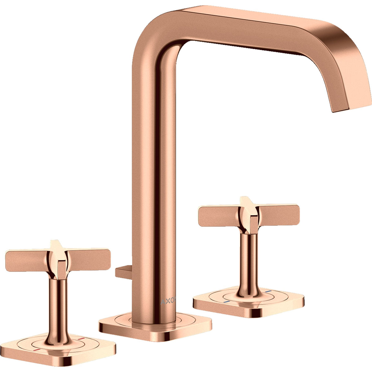 AXOR-Citterio-E-3-hole-basin-mixer-170-with-escutcheons-and-pop-up-waste-set-Polished-Red-Gold-36108300