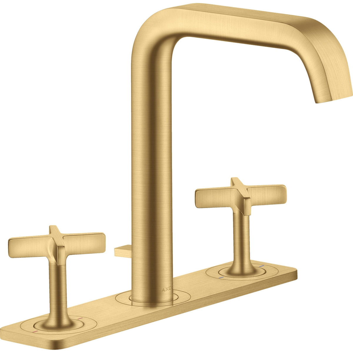 AXOR-Citterio-E-3-hole-basin-mixer-170-with-plate-and-pop-up-waste-set-Brushed-Gold-Optic-36116250