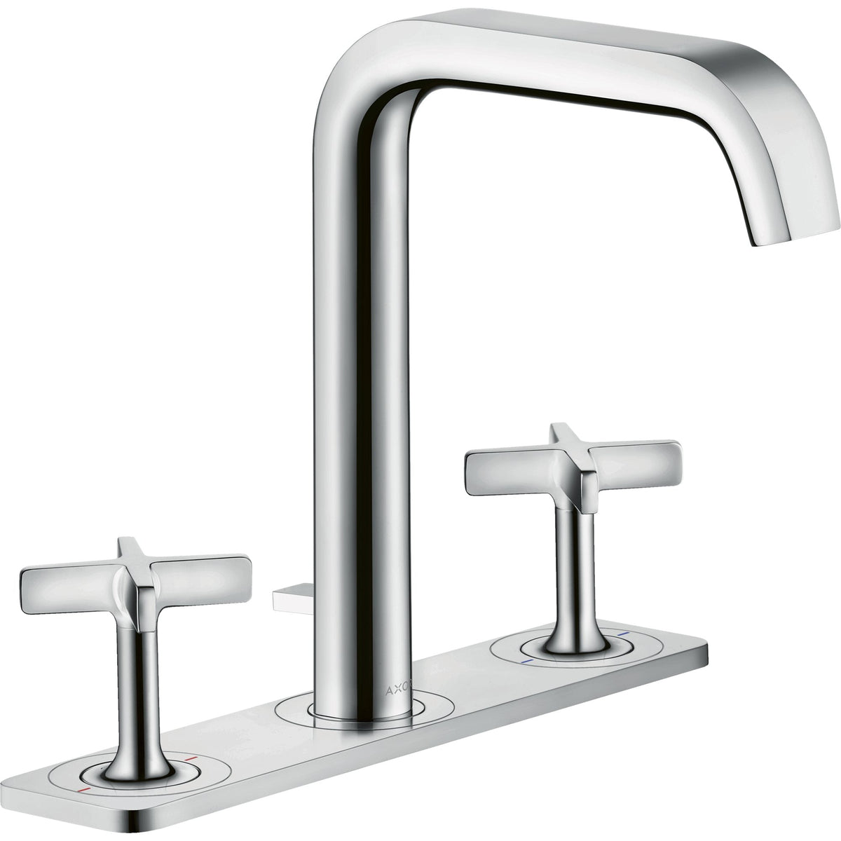 AXOR-Citterio-E-3-hole-basin-mixer-170-with-plate-and-pop-up-waste-set-Chrome-36116000