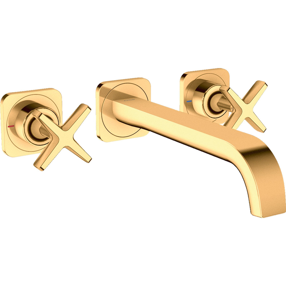 AXOR-Citterio-E-3-hole-basin-mixer-for-concealed-installation-wall-mounted-with-spout-220-mm-and-escutcheons-Polished-Gold-Optic-36107990