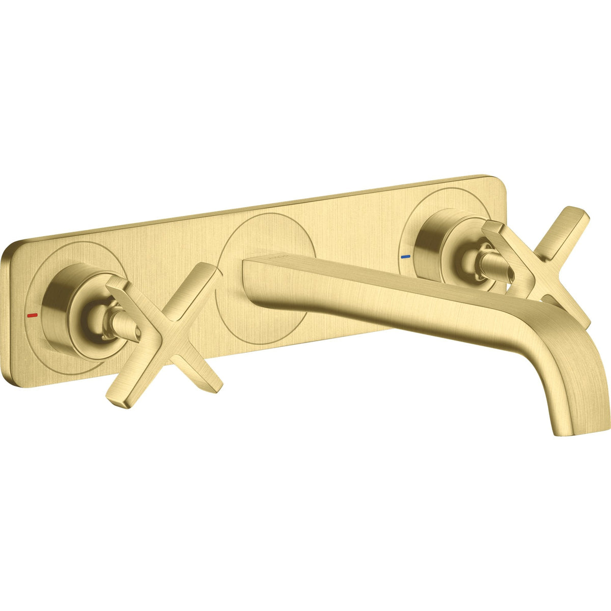 AXOR-Citterio-E-3-hole-basin-mixer-for-concealed-installation-wall-mounted-with-spout-220-mm-and-plate-Brushed-Brass-36115950