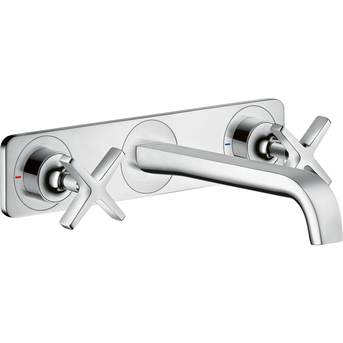AXOR-Citterio-E-3-hole-basin-mixer-for-concealed-installation-wall-mounted-with-spout-220-mm-and-plate-Chrome-36115000