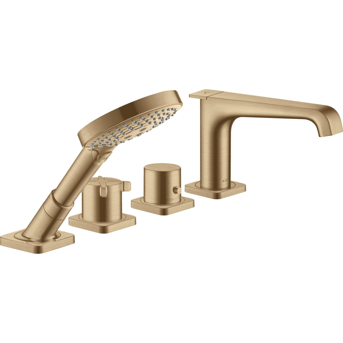 AXOR-Citterio-E-4-hole-tile-mounted-thermostatic-bath-mixer-Brushed-Bronze-36410140