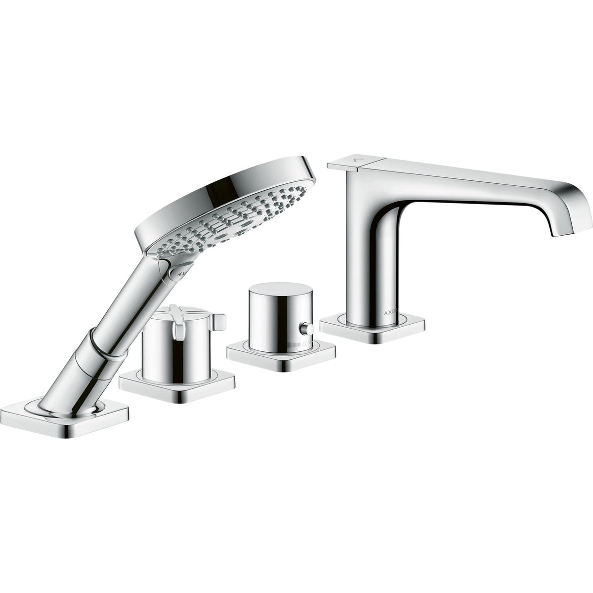 AXOR-Citterio-E-4-hole-tile-mounted-thermostatic-bath-mixer-Chrome-36410000