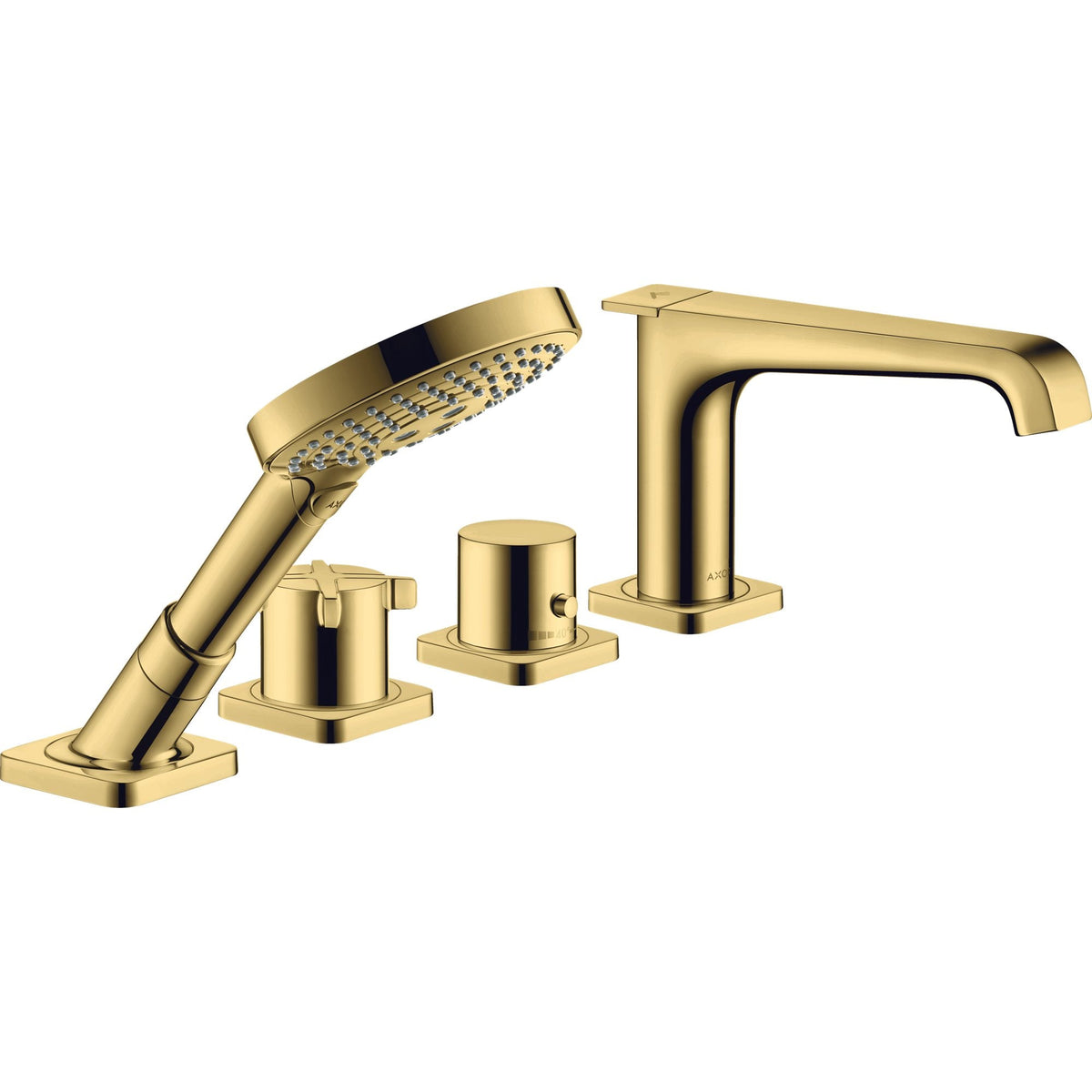 AXOR-Citterio-E-4-hole-tile-mounted-thermostatic-bath-mixer-Polished-Gold-Optic-36410990