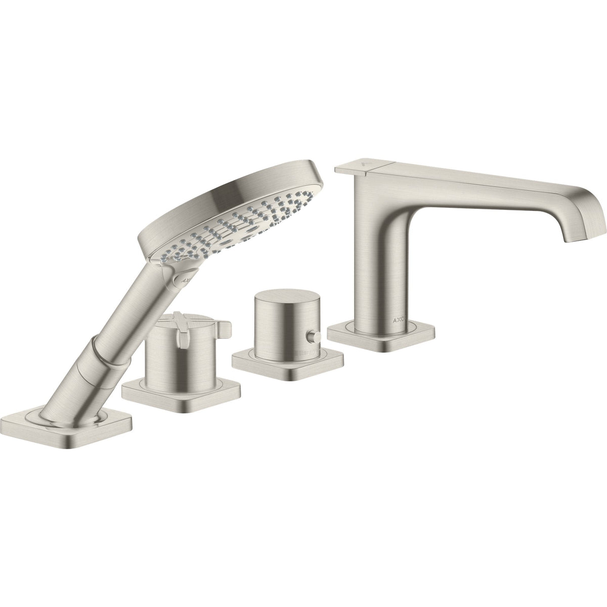 AXOR-Citterio-E-4-hole-tile-mounted-thermostatic-bath-mixer-Stainless-Steel-Optic-36410800