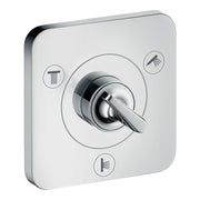 AXOR Citterio E Shut off diverter valve Trio Quattro 120 120 for concealed installation Chrome 36772000